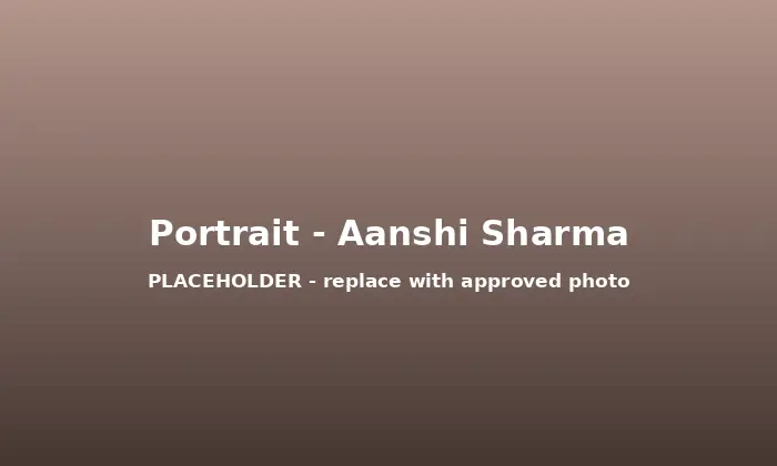 Aanshi Sharma – placeholder portrait
