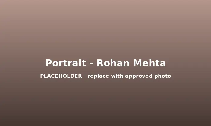 Rohan Mehta – placeholder portrait